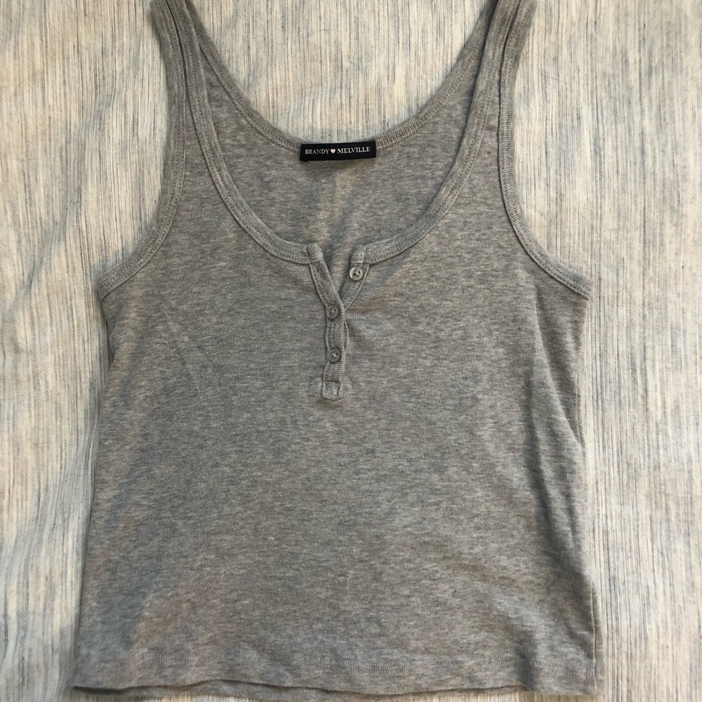 Brandy Melville Button up cropped tank